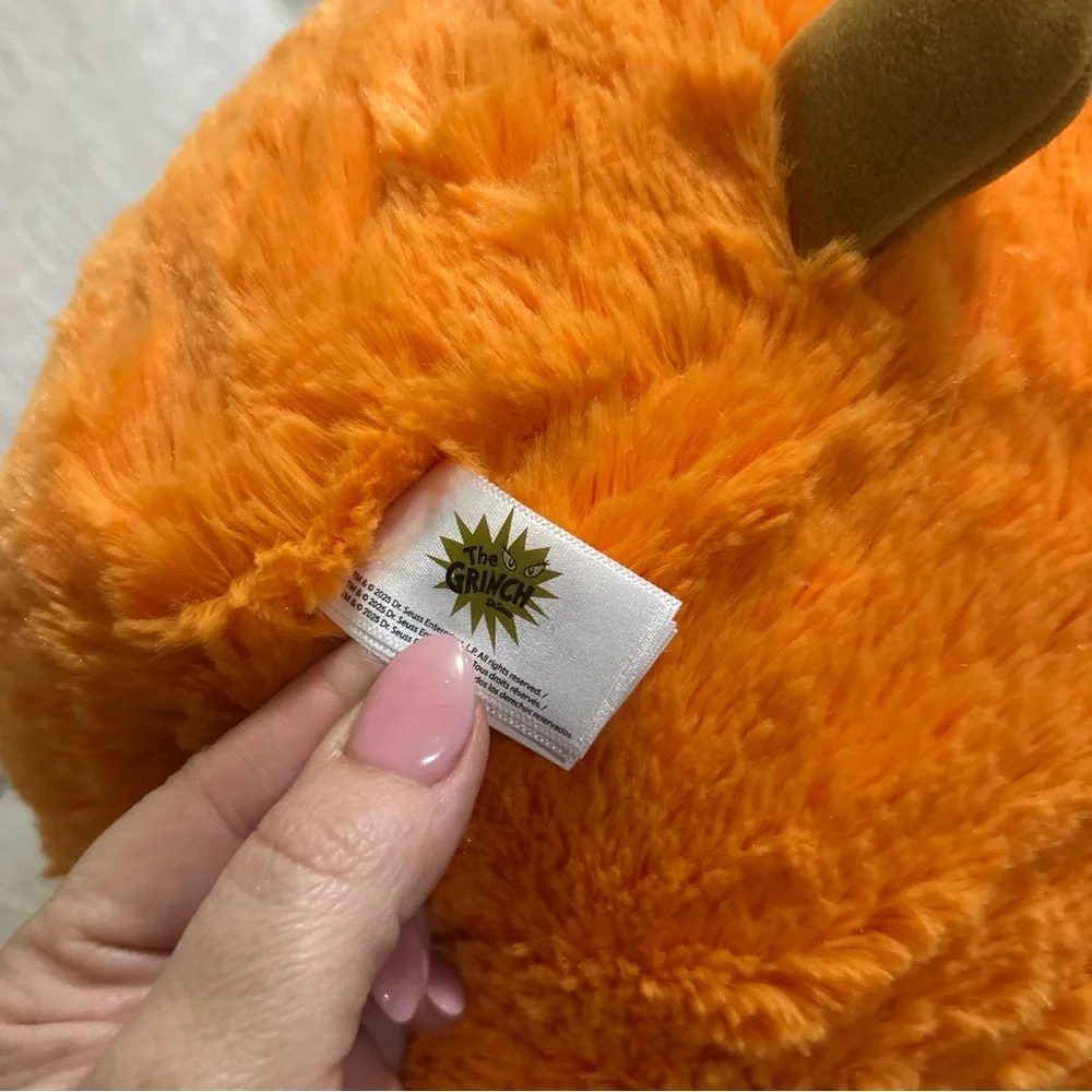 Dr. Seuss Festive Orange Plush Pillow
